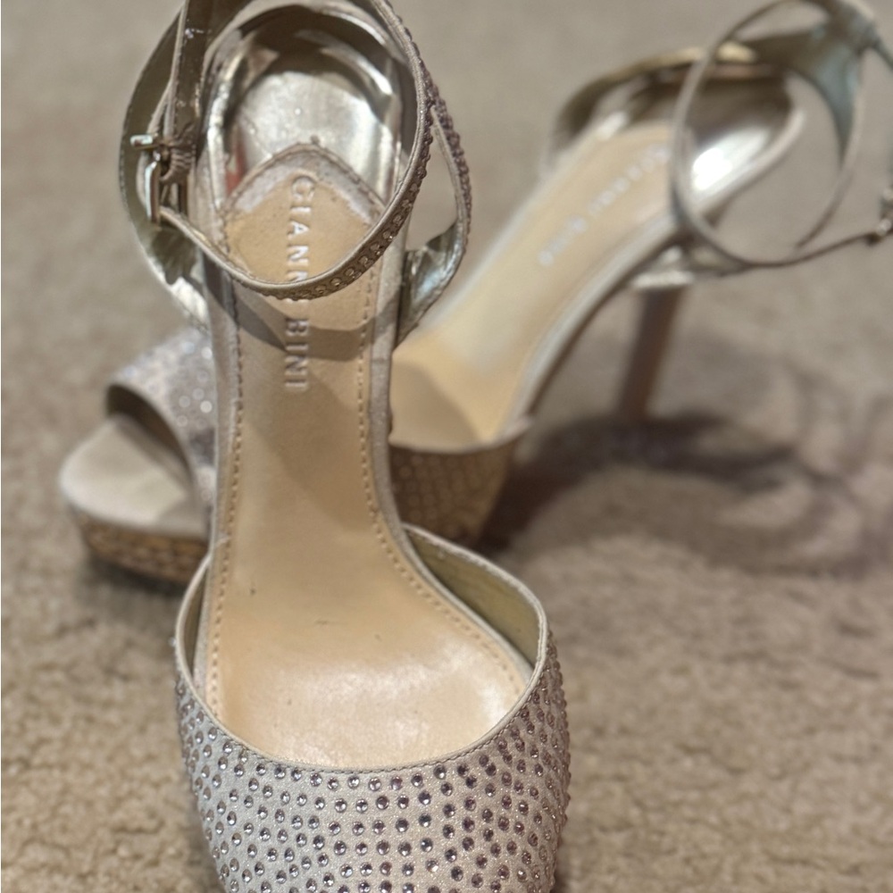 Gianni Bini Swarovski Crystal Platform Heels